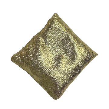 【おまかせ品】 ゴールド・シルバー の座布団 丸玉台座 ハンドメイド ディスプレイ クッション 2個セットの画像