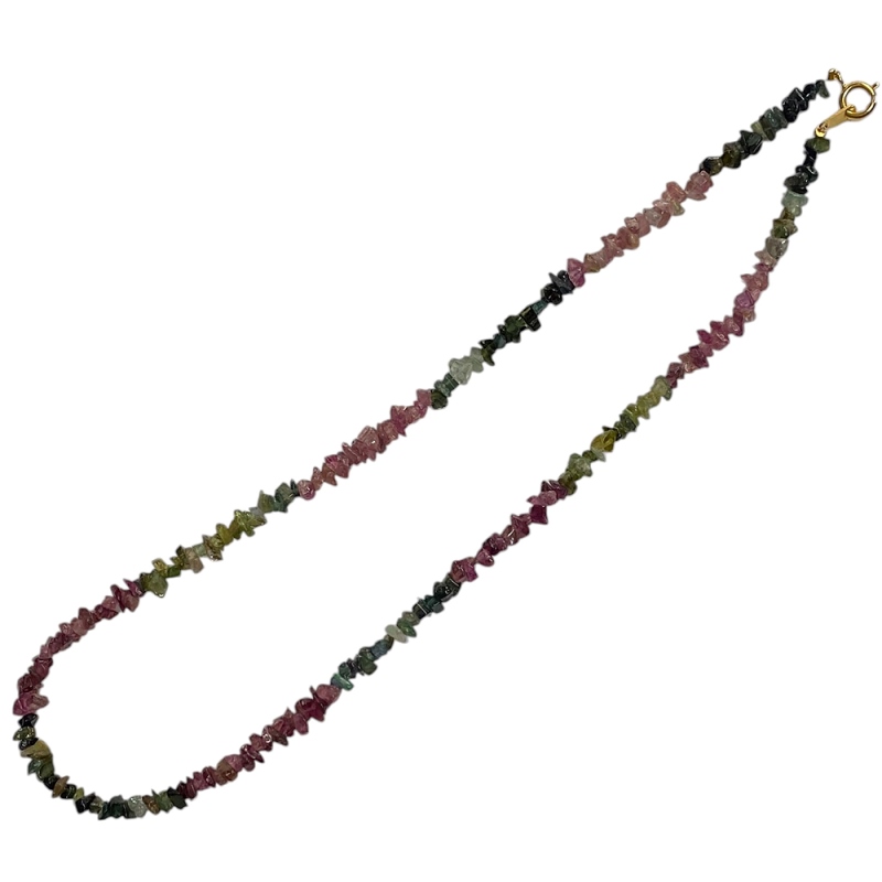 天然石 トルマリン　さざれ石 ネックレス (2597)の画像