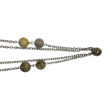 天然石 マルチストーン 2蓮ネックレス（25100）の画像