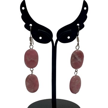 天然石 インカローズ ピアス (25102) シルバー磨き用布付 | kiraworld