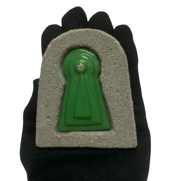 前方後円墳（古墳型）オブジェ 世界遺産 (1001) ハンドメイドの画像