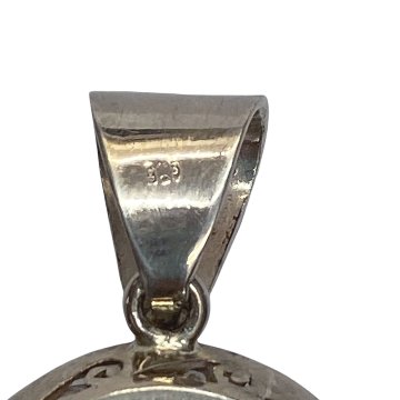 天然石 ブルームーンストーン ペンダント ネックレス（25112）シルバー磨き用布付 の画像