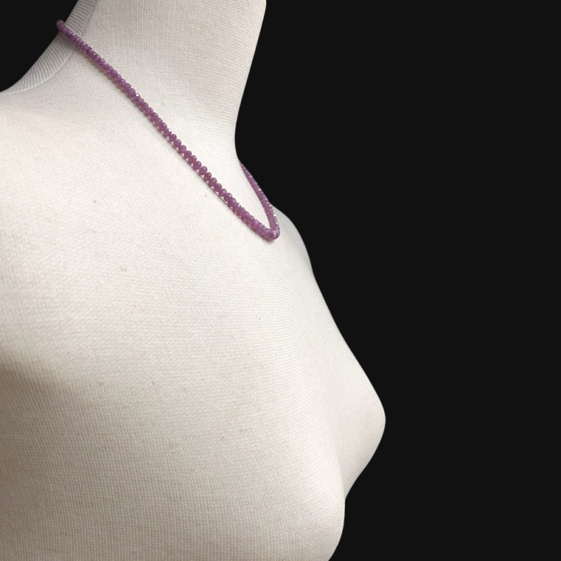 天然石 ボタンカットルビー  ネックレス（25113）一点物の画像