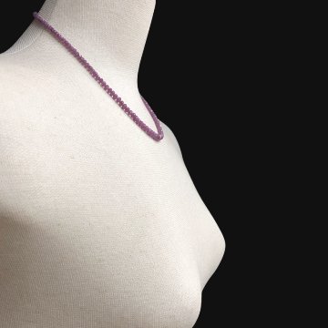 天然石 ボタンカットルビー  ネックレス（25113）一点物の画像