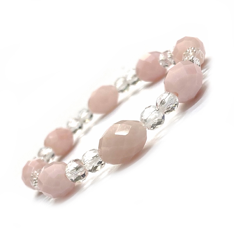 天然石  ピンクオパール ブレスレット 17cm (25128) の画像