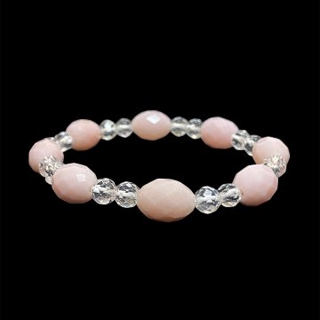 天然石  ピンクオパール ブレスレット 17cm (25128) の画像