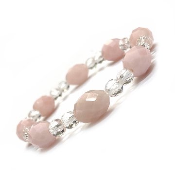 天然石  ピンクオパール ブレスレット 17cm (25128) の画像