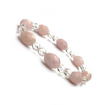 天然石  ピンクオパール ブレスレット 17cm (25128) の画像