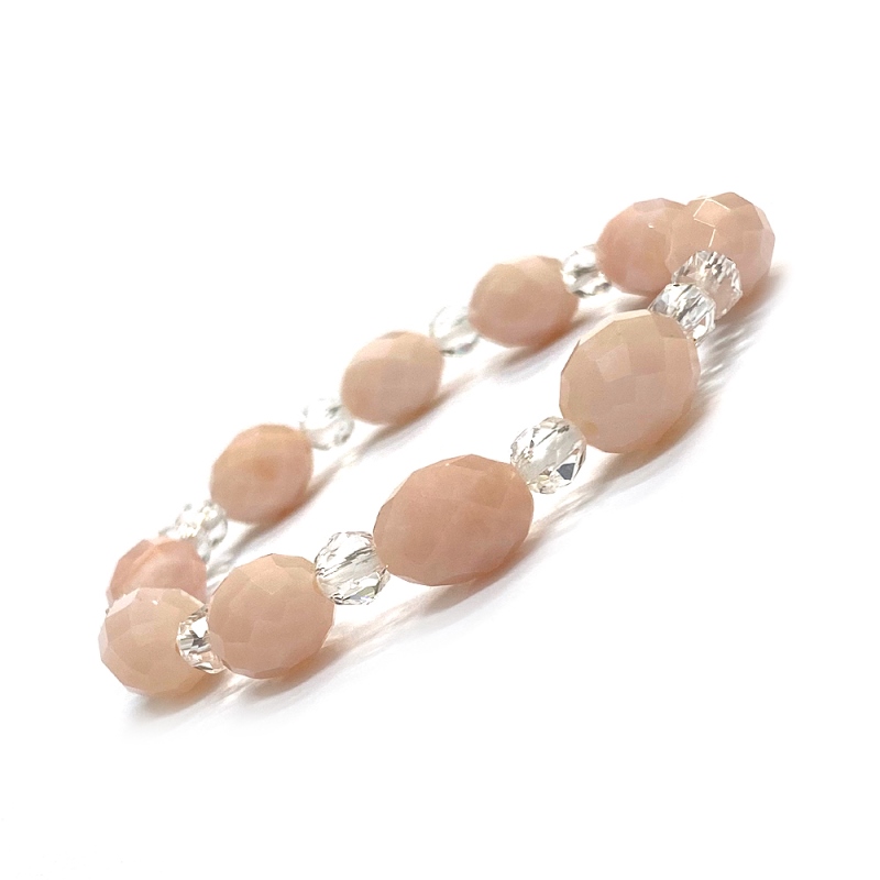 天然石  ピンクオパール ブレスレット 179.5cm (25129) の画像