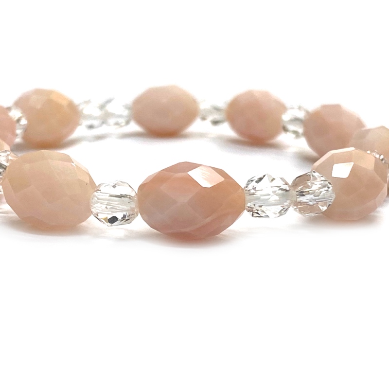 天然石  ピンクオパール ブレスレット 179.5cm (25129) の画像