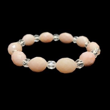 天然石  ピンクオパール ブレスレット 179.5cm (25129) の画像