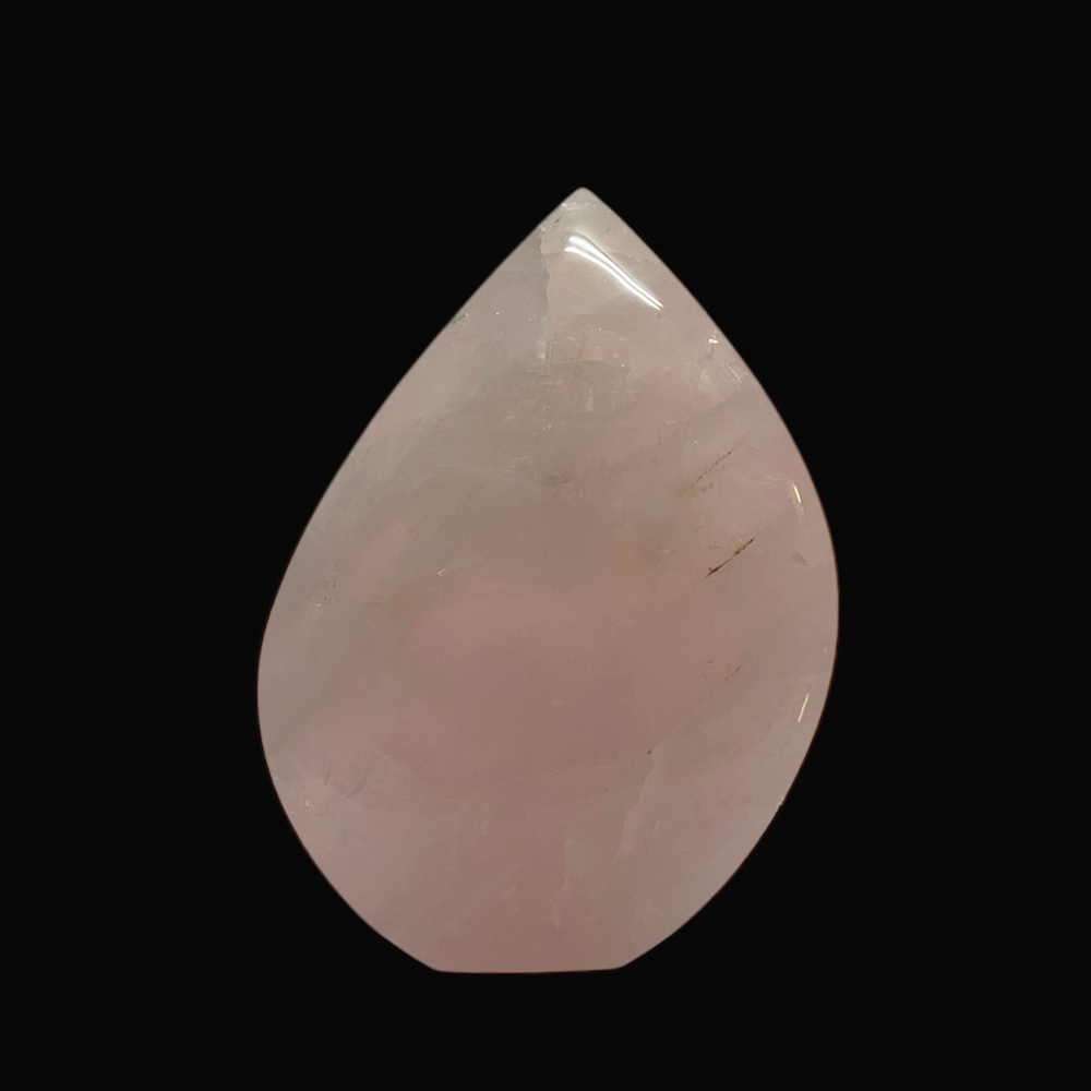 天然石 ローズクォーツ 紅水晶 レインボー 虹入り 磨き石  (25132)　　の画像