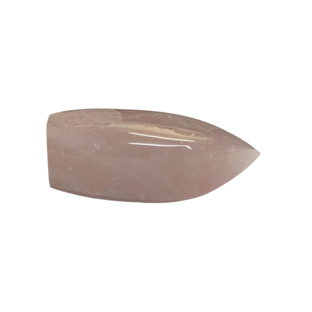 天然石 ローズクォーツ 紅水晶 レインボー 虹入り 磨き石  (25132)　　の画像