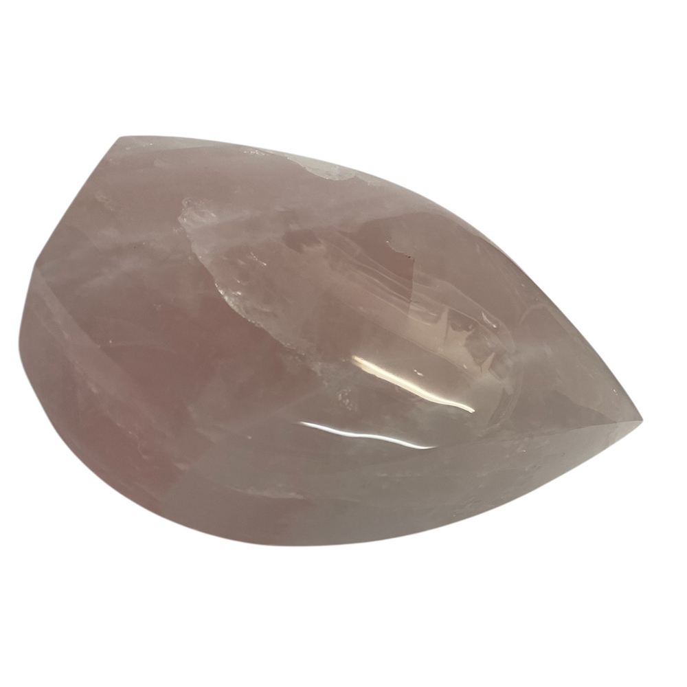 天然石 ローズクォーツ 紅水晶 レインボー 虹入り 磨き石  (25132)　　の画像