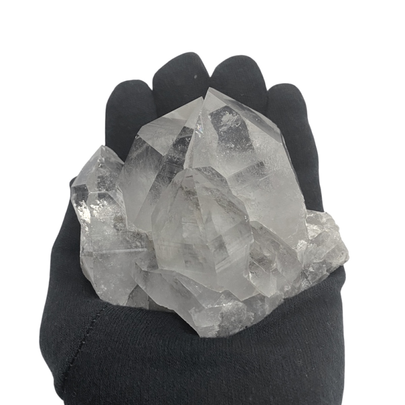 天然石 ヒマラヤ水晶  クラスター レインボー 虹入り 原石（25133）水晶原石の画像