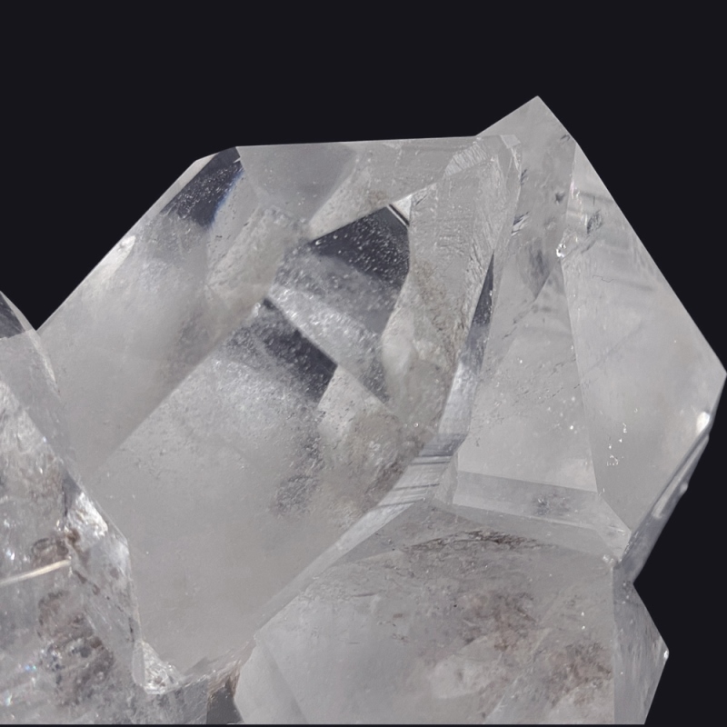 天然石 ヒマラヤ水晶  クラスター レインボー 虹入り 原石（25133）水晶原石の画像