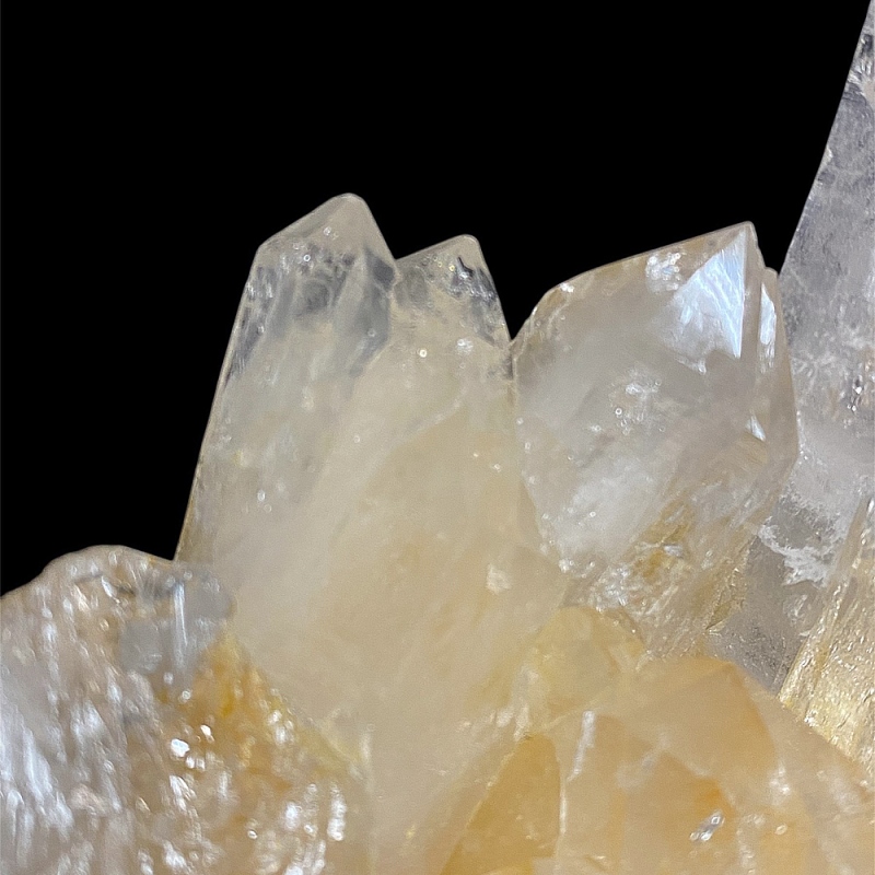 天然石 ヒマラヤ水晶  クラスター レインボー 虹入り 原石（25134）水晶原石の画像