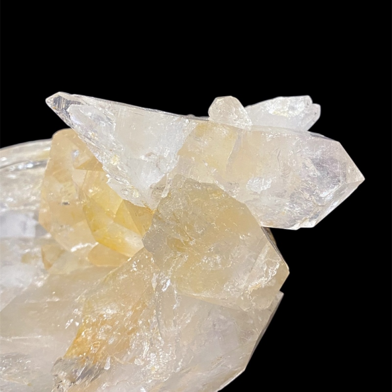 天然石 ヒマラヤ水晶  クラスター レインボー 虹入り 原石（25134）水晶原石の画像