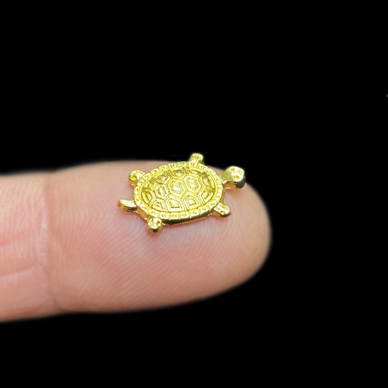 おまけ付き☆ 金運 財運 繁栄 お宝 タカラガイ ゴールド銭亀 ゴールドルチルクォーツのセット(2607) 開運 金運 風水 お守り 黄金の開運護符 開運アイテムの画像