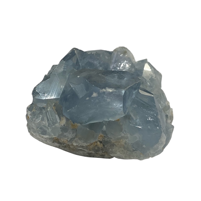 おまけ付き☆天然石 セレスタイト 天青石 原石 クラスター (2620) 鉱物 鉱石 標本 置物 の画像