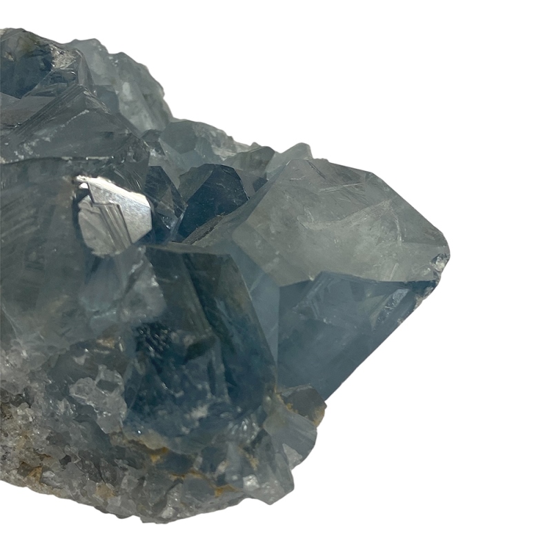 おまけ付き☆天然石 セレスタイト 天青石 原石 クラスター (2620) 鉱物 鉱石 標本 置物 の画像