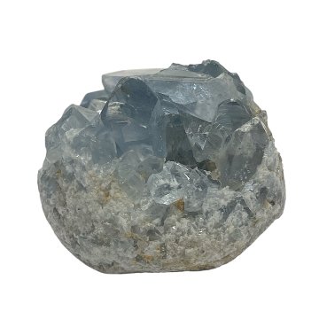 おまけ付き☆天然石 セレスタイト 天青石 原石 クラスター (2620) 鉱物 鉱石 標本 置物 の画像