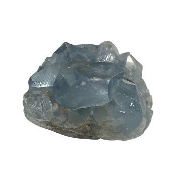 おまけ付き☆天然石 セレスタイト 天青石 原石 クラスター (2620) 鉱物 鉱石 標本 置物 の画像