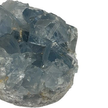 おまけ付き☆天然石 セレスタイト 天青石 原石 クラスター (2620) 鉱物 鉱石 標本 置物 の画像