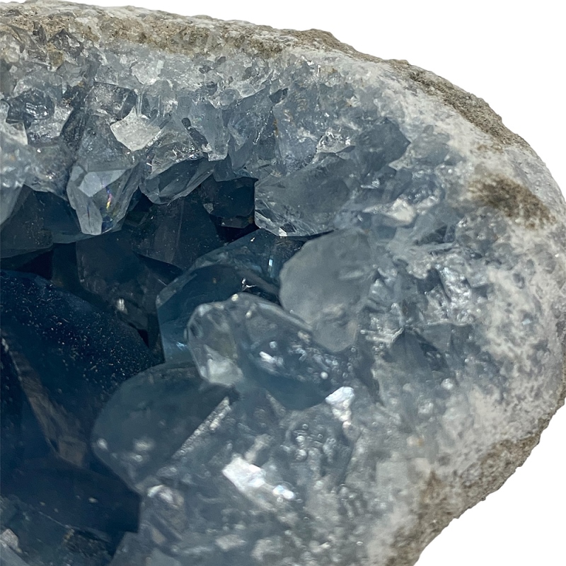 おまけ付き☆天然石 セレスタイト 天青石 原石 クラスター (2621) 鉱物 鉱石 標本 置物 の画像