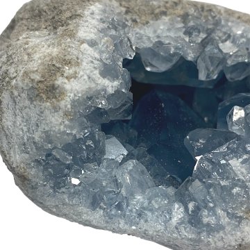 おまけ付き☆天然石 セレスタイト 天青石 原石 クラスター (2621) 鉱物 鉱石 標本 置物 の画像