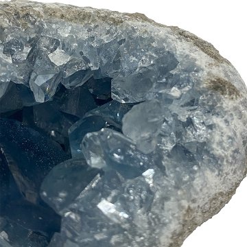 おまけ付き☆天然石 セレスタイト 天青石 原石 クラスター (2621) 鉱物 鉱石 標本 置物 の画像