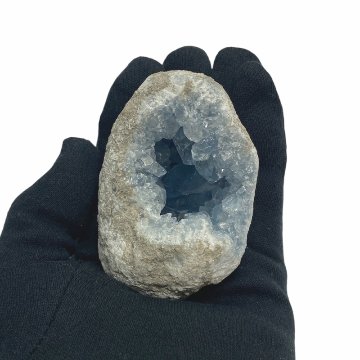 おまけ付き☆天然石 セレスタイト 天青石 原石 クラスター (2621) 鉱物 鉱石 標本 置物 の画像