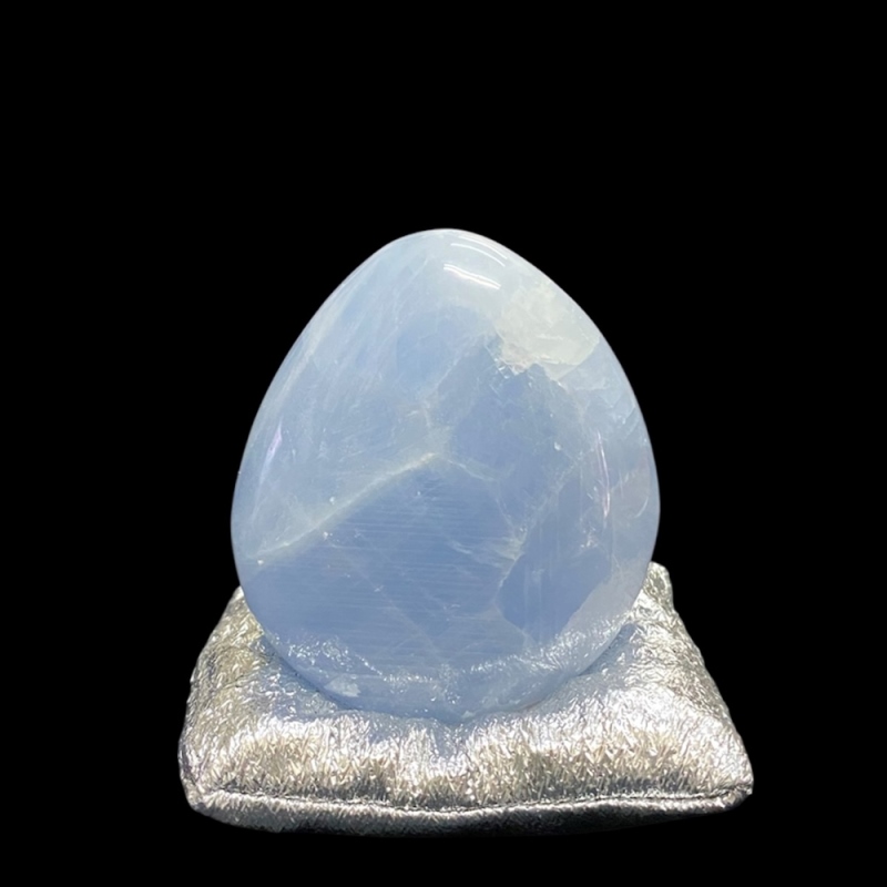 おまけ付き☆天然石 セレスタイト 天青石 磨き石 (2623) 鉱物 鉱石 標本 置物 の画像