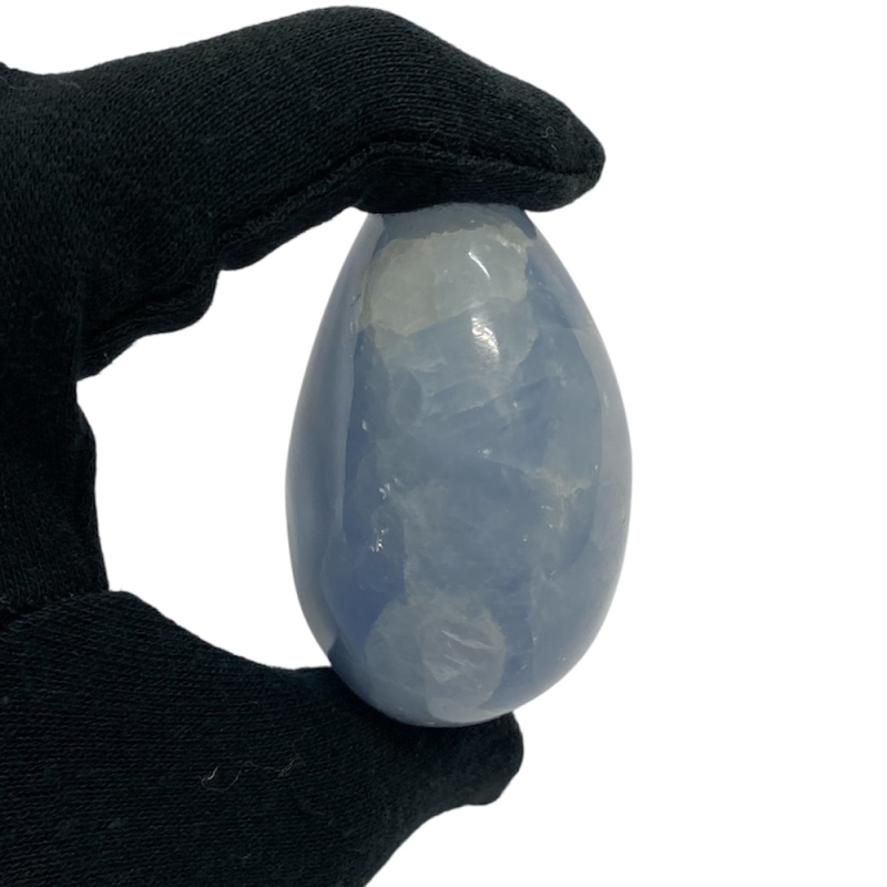 おまけ付き☆天然石 セレスタイト 天青石 磨き石 (2623) 鉱物 鉱石 標本 置物 の画像