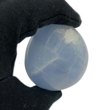 おまけ付き☆天然石 セレスタイト 天青石 磨き石 (2623) 鉱物 鉱石 標本 置物 の画像