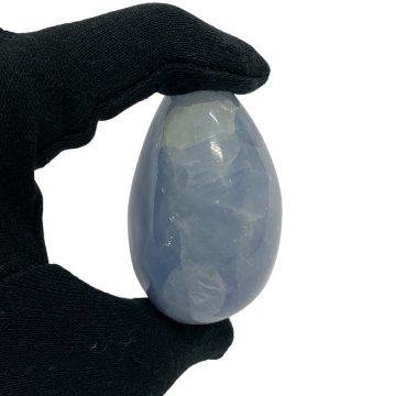 おまけ付き☆天然石 セレスタイト 天青石 磨き石 (2623) 鉱物 鉱石 標本 置物 の画像