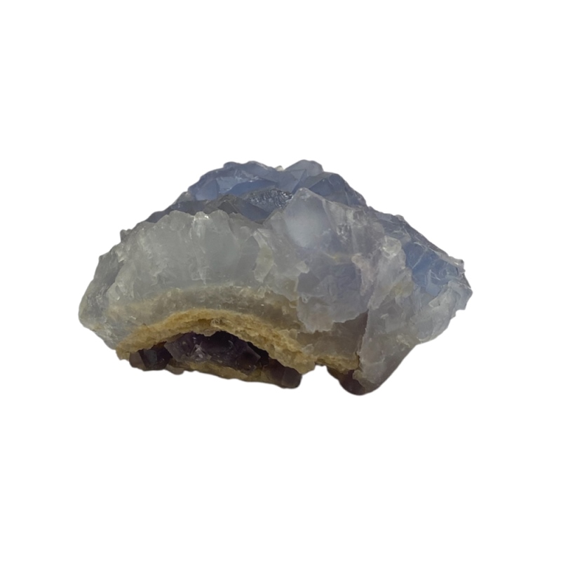 おまけ付き☆天然石 ブルーフローライト 蛍石 原石 (2624) 鉱物 鉱石 標本 置物 の画像