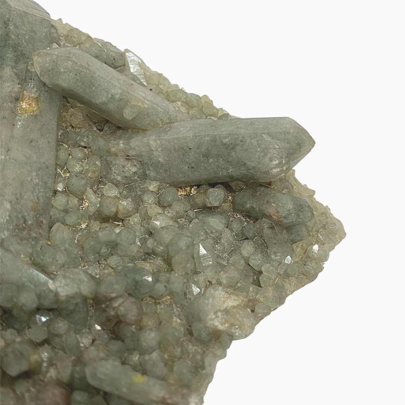 天然石  ガネーシュヒマール産  ヒマラヤ水晶 クラスター  クローライトINクォーツ（2625）の画像