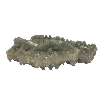 天然石  ガネーシュヒマール産  ヒマラヤ水晶 クラスター  クローライトINクォーツ（2625）の画像