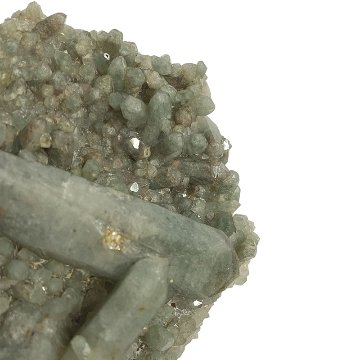 天然石  ガネーシュヒマール産  ヒマラヤ水晶 クラスター  クローライトINクォーツ（2625）の画像