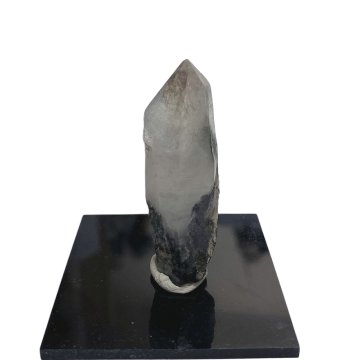 天然石  ガネーシュヒマール産  ヒマラヤ水晶 クラスター  クローライトINクォーツ（2645）プレート付きの画像