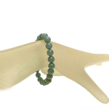 天然石 翡翠 ブレスレット (16.5cm) 2657 限定品 1点物 の画像