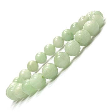 天然石 グリーンアマゾナイト ブレスレット  (16cm) 2666 パワーストーンの画像