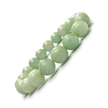 天然石 グリーンアマゾナイト ブレスレット  (16.5cm) 2667 パワーストーンの画像