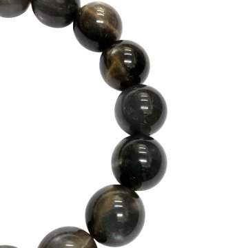 天然石 ブラックスターサンストーン ブレスレット (17cm) 2672の画像
