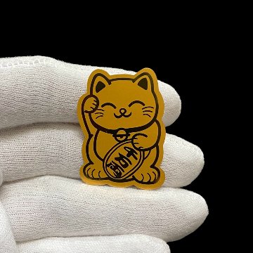 おまけ付き☆ 開運金運財運アップ ｢ 飛躍馬開運護符カード 黄金招き猫  金銭亀 白蛇抜け殻 ゴールドルチルさざれ石  オーガンジー袋」お任せ6点セットの画像