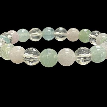 天然石 ミックスベリル ブレスレット (16cm）2681の画像