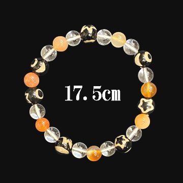 天然石 日月星天珠 ブレスレット (2685) 天珠 パワーストーンの画像