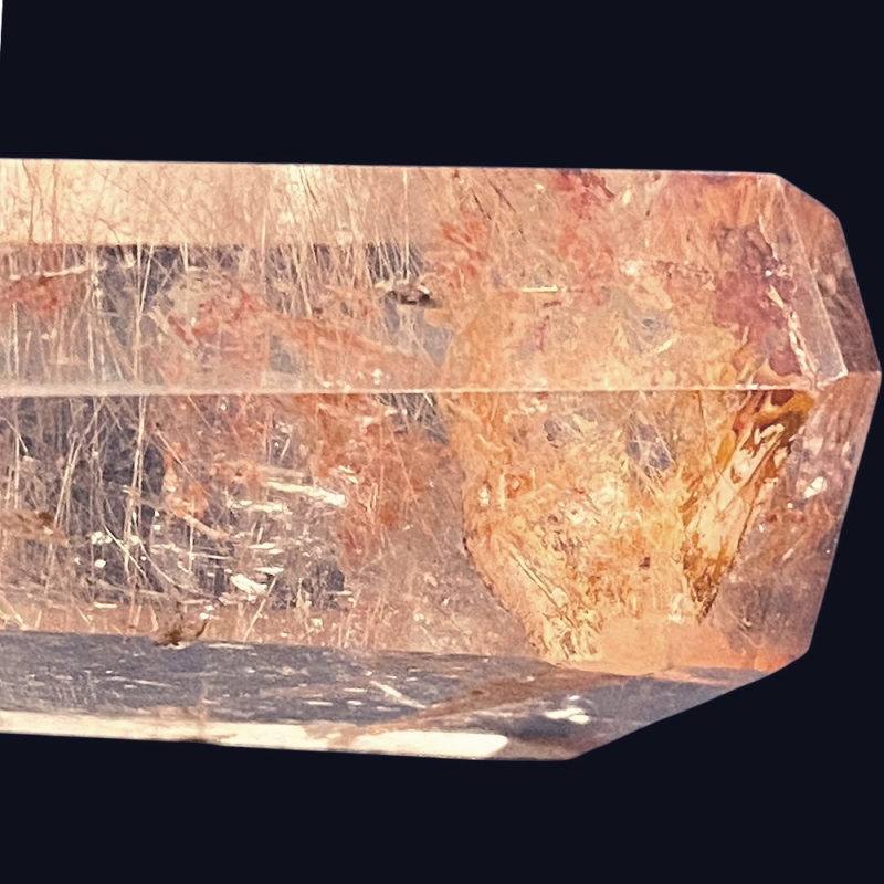 天然石 ルチルクォーツ ポイント（六角柱）26109の画像