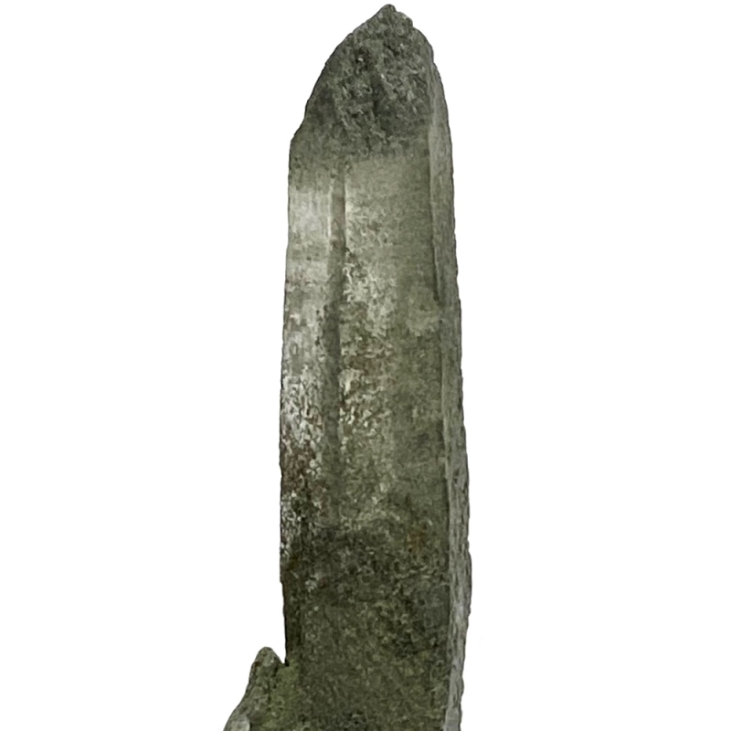 天然石  ガネーシュヒマール産  ヒマラヤ水晶 両剣ポイント  クローライトINクォーツ（26127）の画像